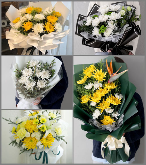 甘肃省白银景泰县草窝滩镇黑嘴子村白事花束代送